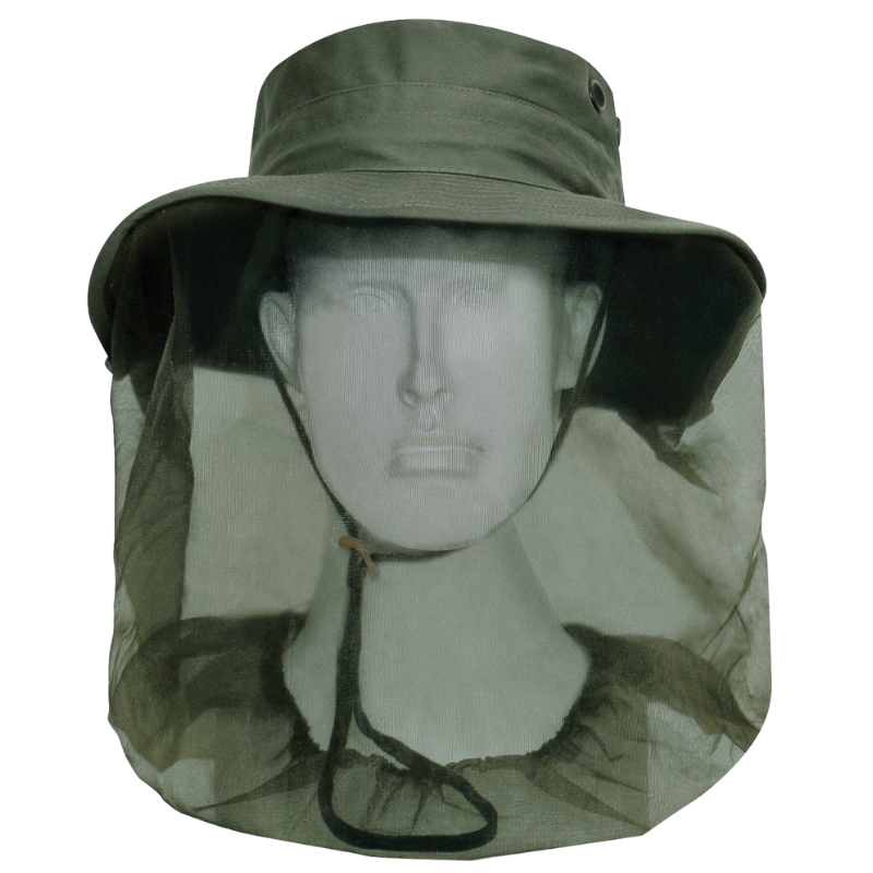 Adjustable Boonie Bucket Hat with Mosquito Netting | Olive Drab