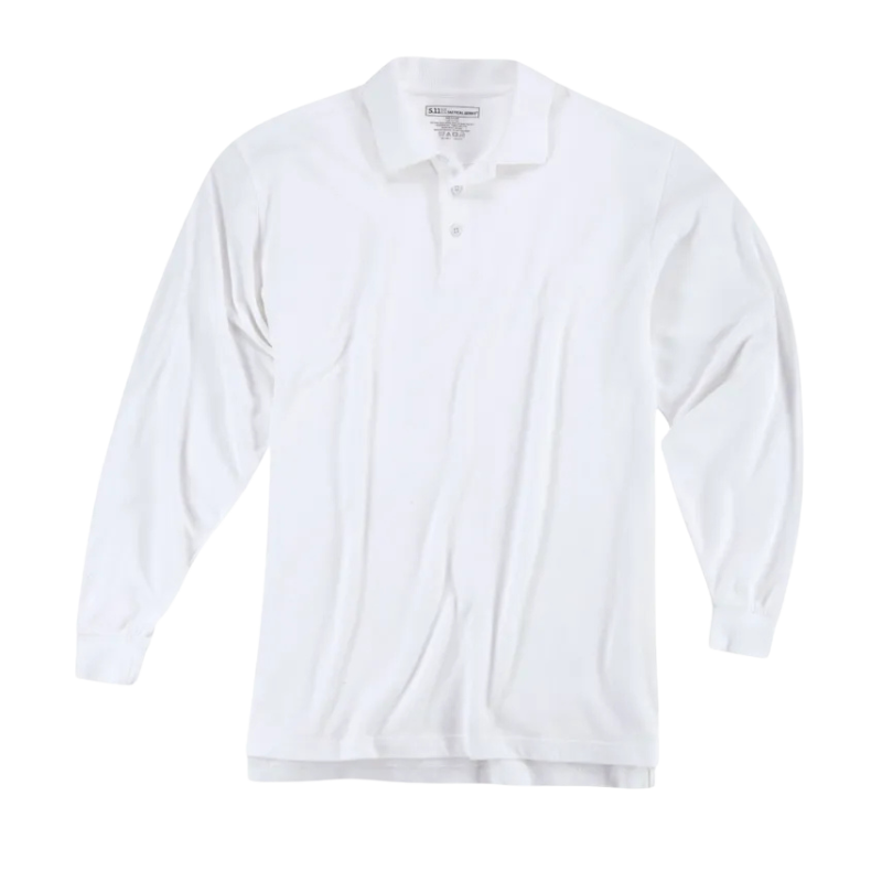 Men's Professional Long Sleeve Polo Shirt | White