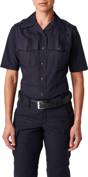 Women's NYPD Stryke RipStop Short Sleeve Uniform Shirt | Navy Harriman Army-Navy Women's NYPD Stryke RipStop Short Sleeve Uniform Shirt | Navy Harriman Army-Navy