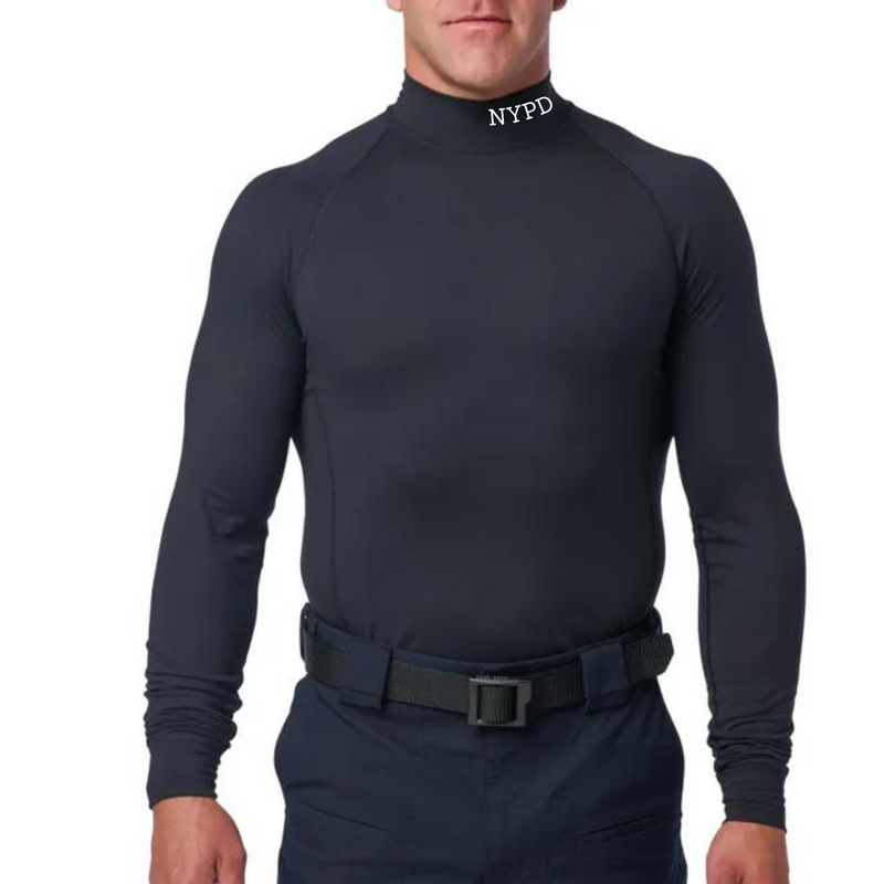 NYPD 5.11 Mock Neck Long Sleeve Top