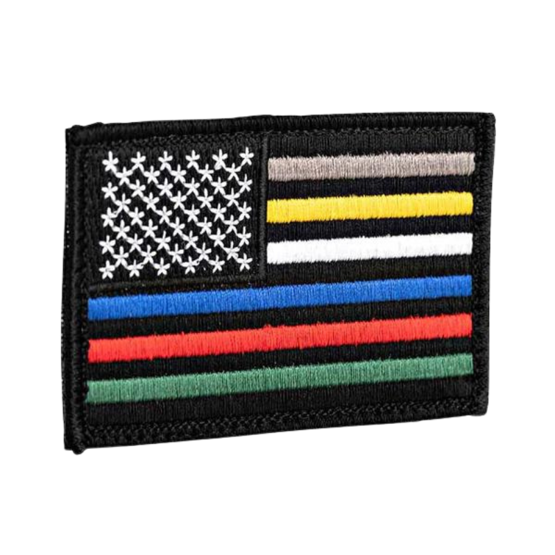First Responder Flag Patch /W Velcro