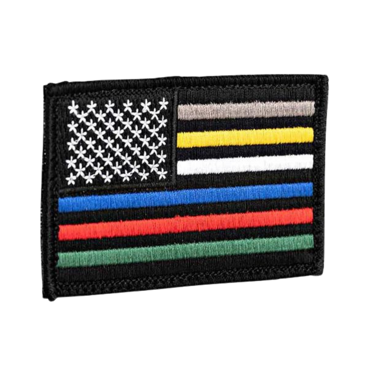 First Responder Flag Patch /W Velcro