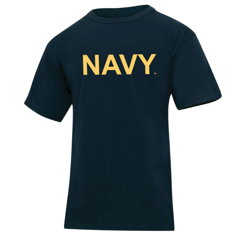 NAVY T-Shirt | Navy/Gold