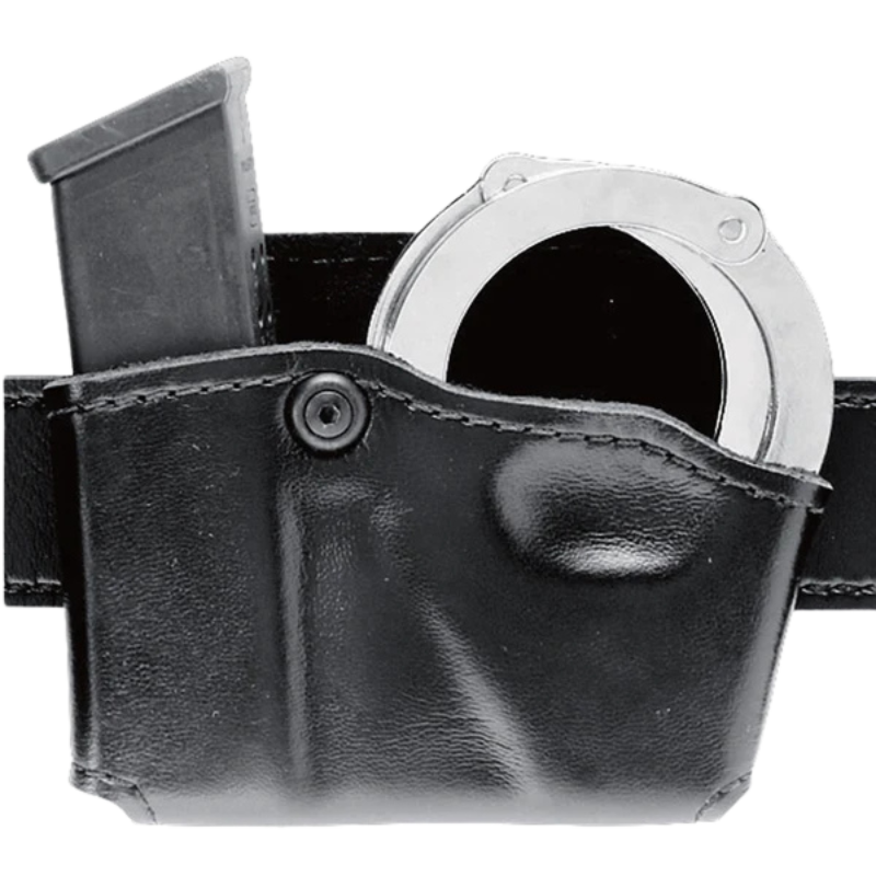 Model 573 Open Top Magazine and HandCuff Pouch, RIght Handed, Fits: Glock 17/22 | Black