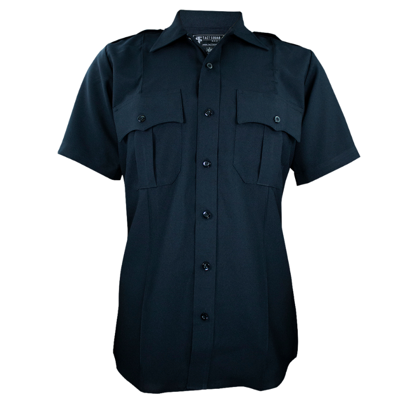 Men’s Polyester Short Sleeve Uniform Shirt | Navy