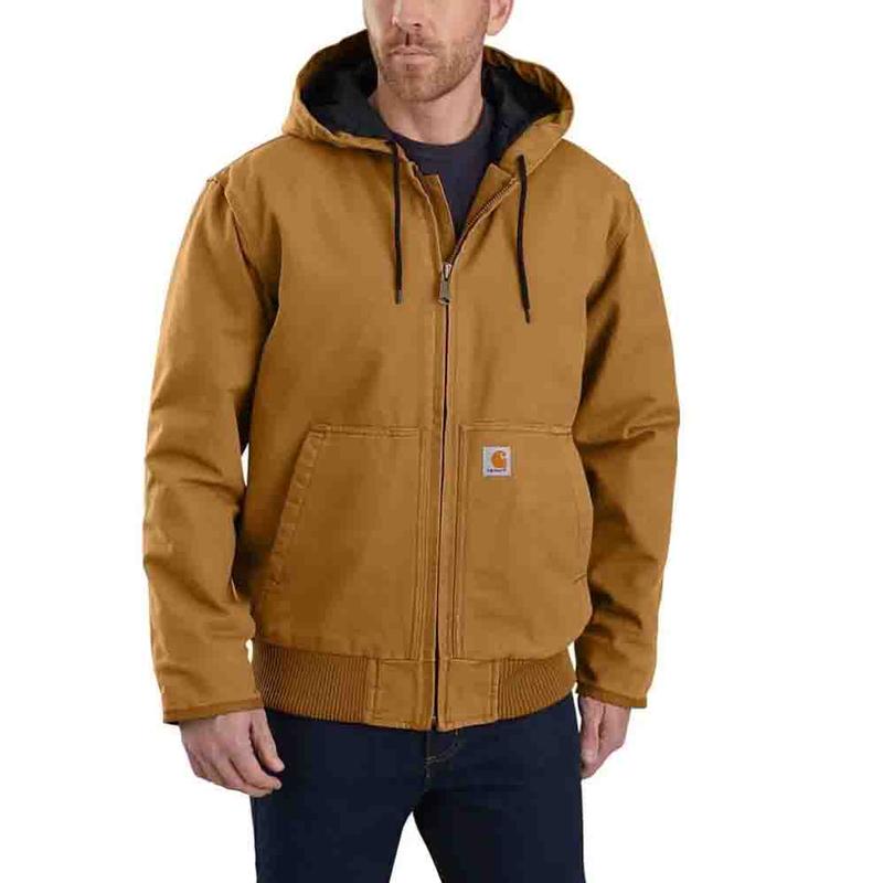 Washed Duck Insulated Active Jacket | Carhartt Brown