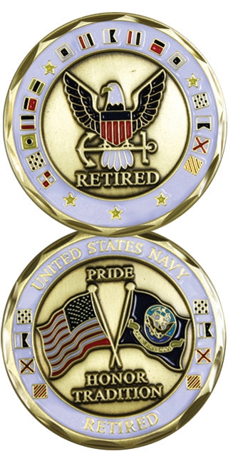 U. S. Navy Retired Challenge Coin