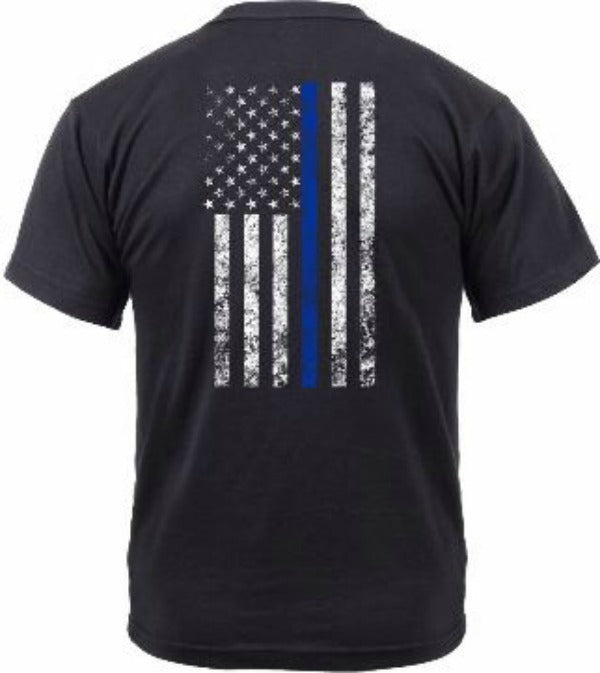 Thin Blue Line Shield T-Shirt | Black