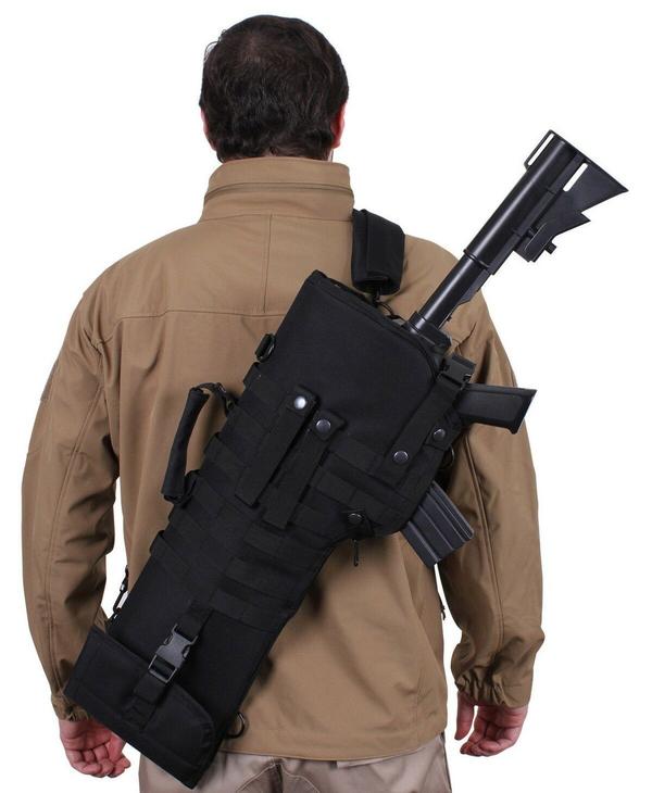 Molle Tactical Rifle Scabbard / Holster Black or Coyote Harriman