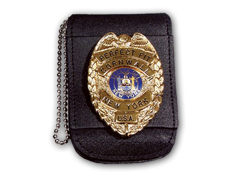 Perfect Fit Recessed Badge Holder w/ Belt Clip & 30 Chain