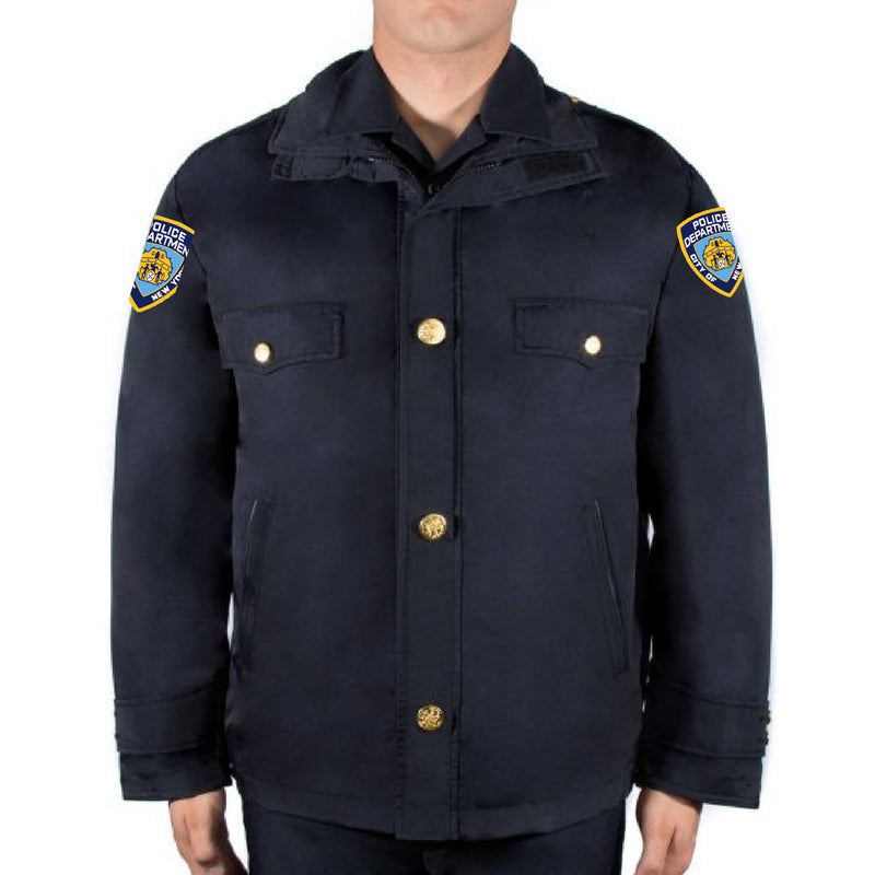Blauer NYPD Hip Length Winter Coat with Patches