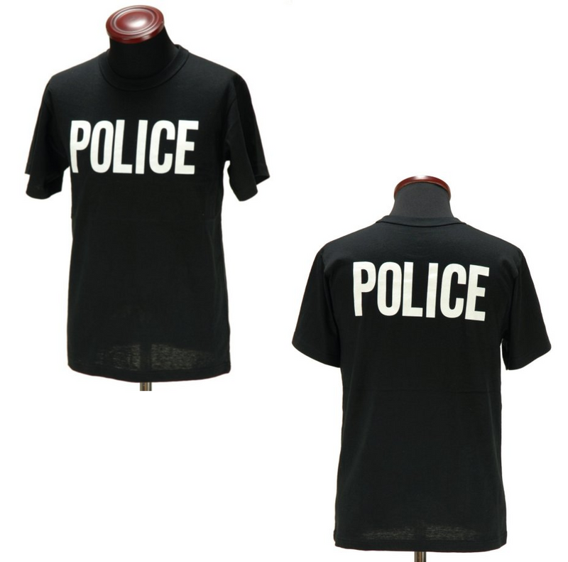 2-Sided Police T-Shirt | Black