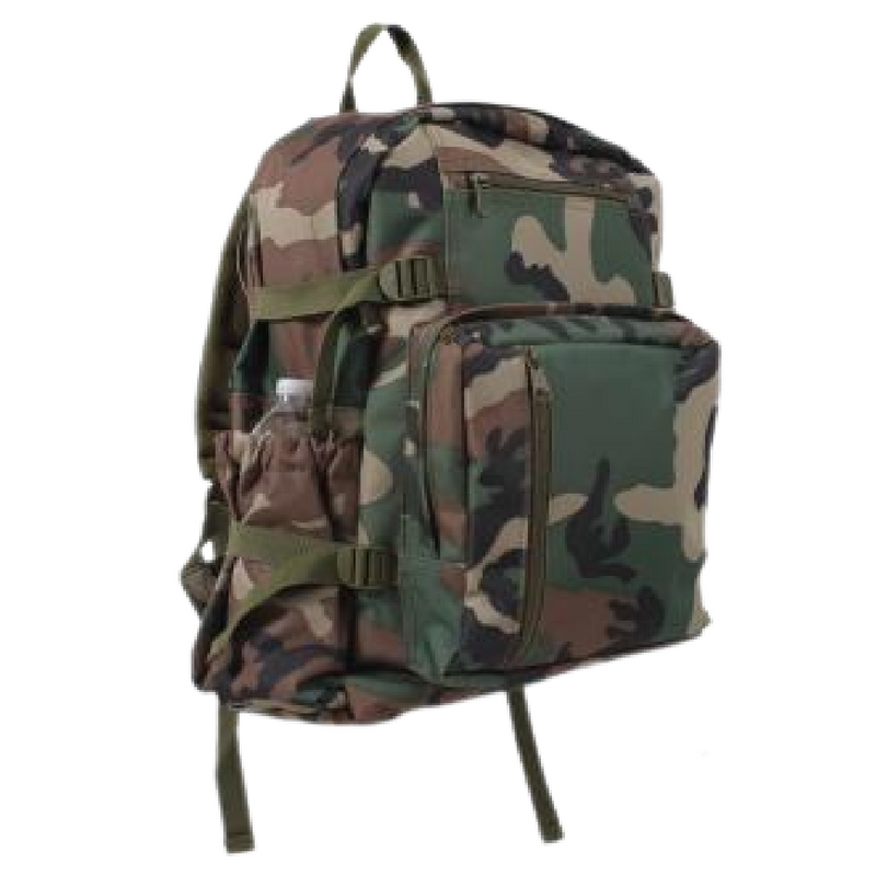 Woodland 600D Camo Backpack