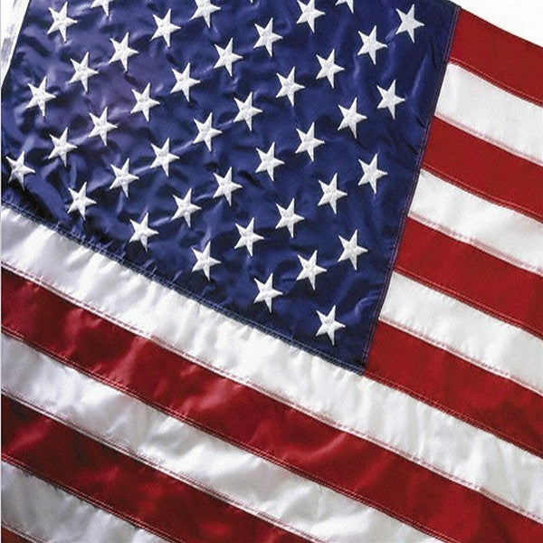 Double Sided Embroidered American Flag Nylon| Multiple Sizes