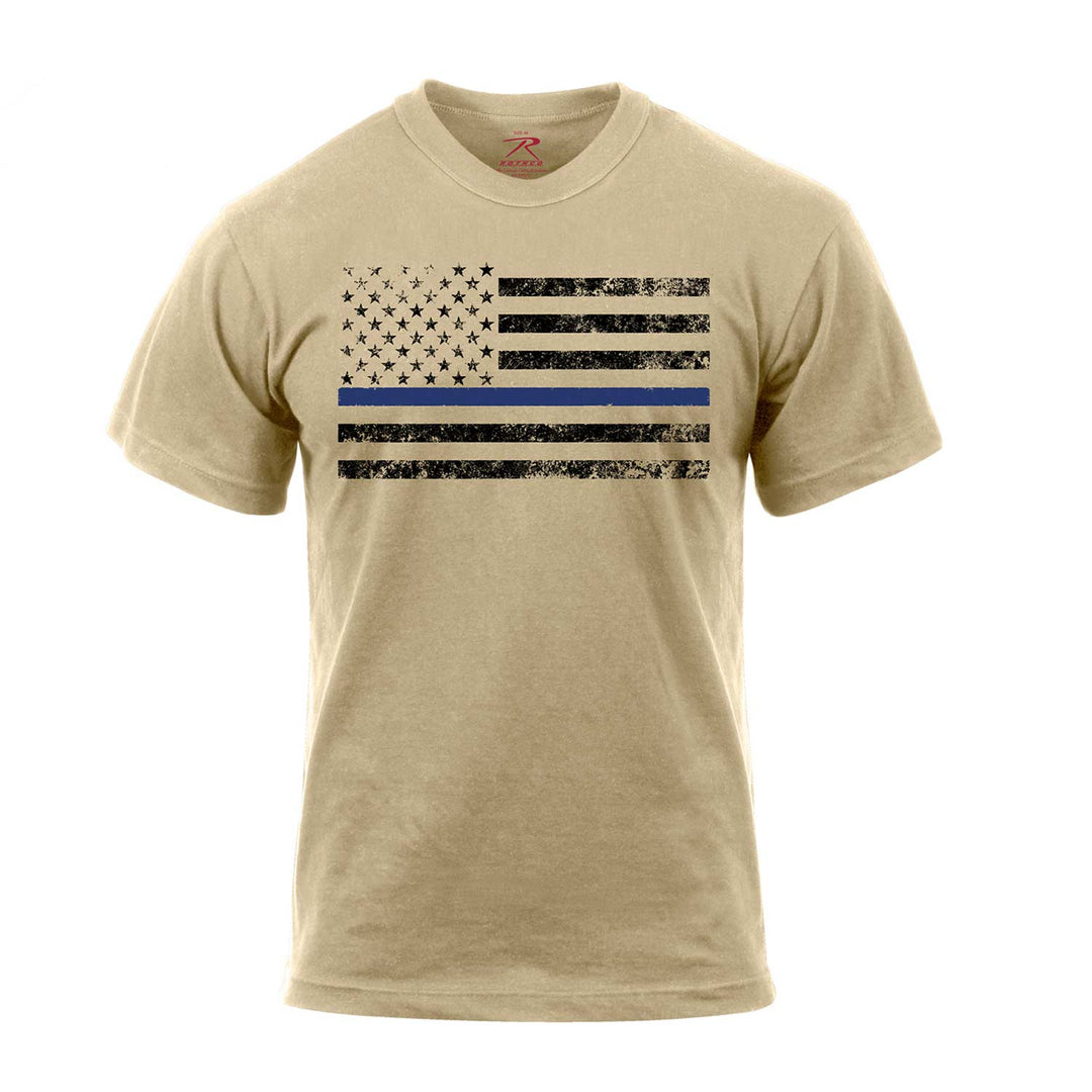 Thin Blue Line Tee Shirt | Desert