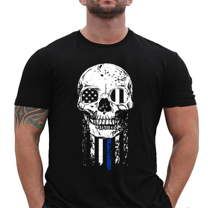 Thin Blue Line "Skeleton" Short Sleeve Shirt