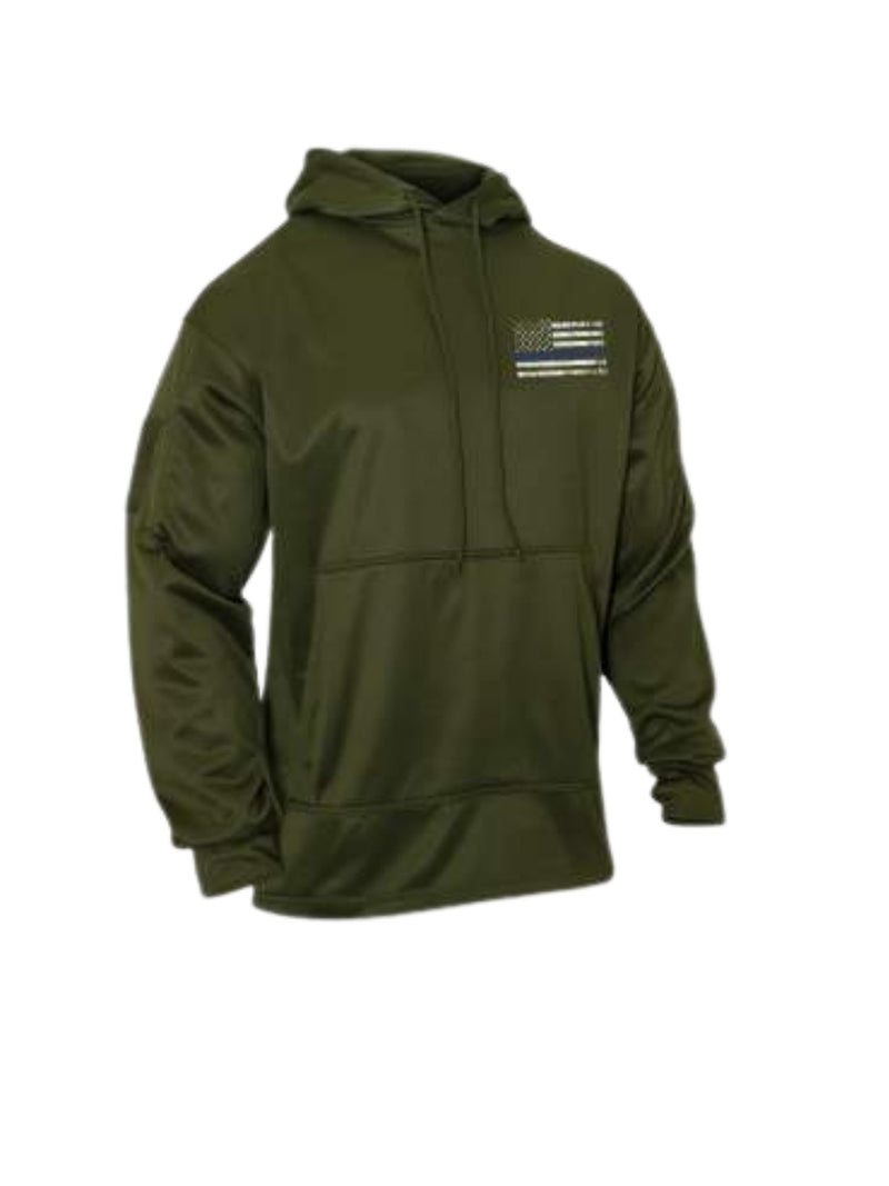 Rothco Thin Blue Line Concealed Carry Hoodie | Olive