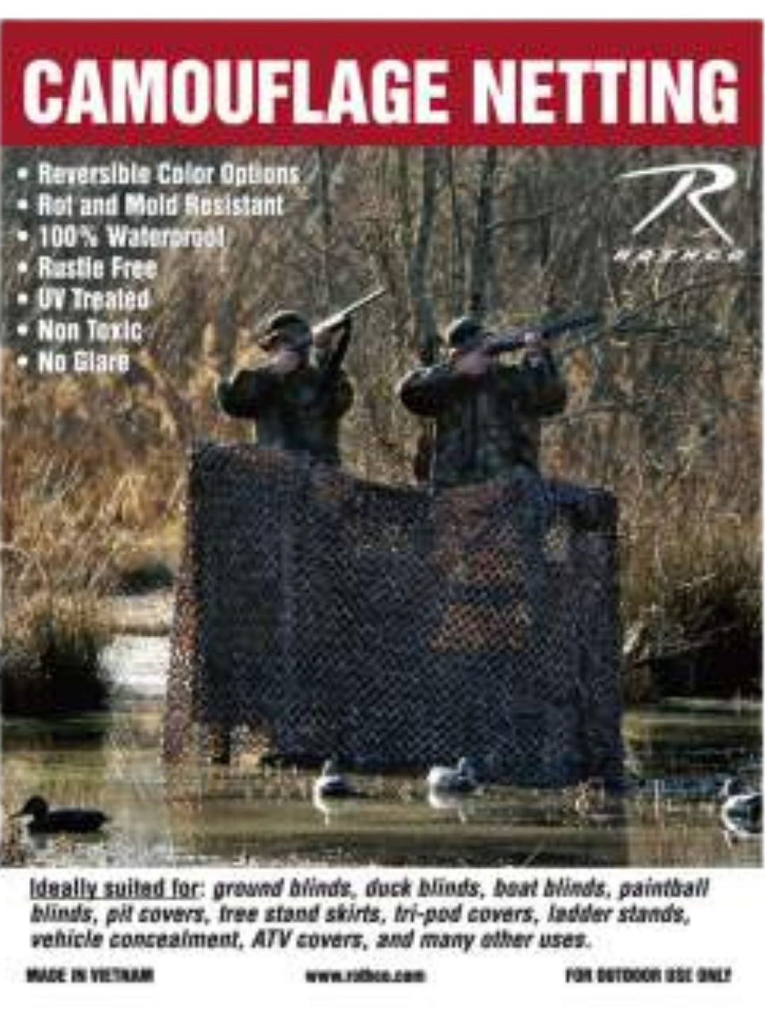 Rothco Military Type Camo Net | Camo