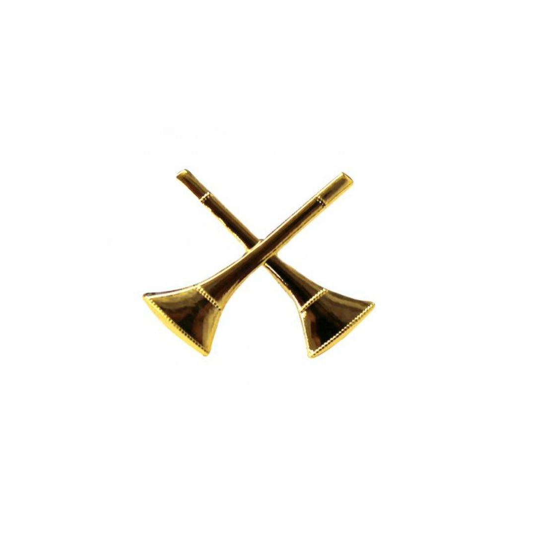 Bugle 2X Collar Insigina | Gold or Silver