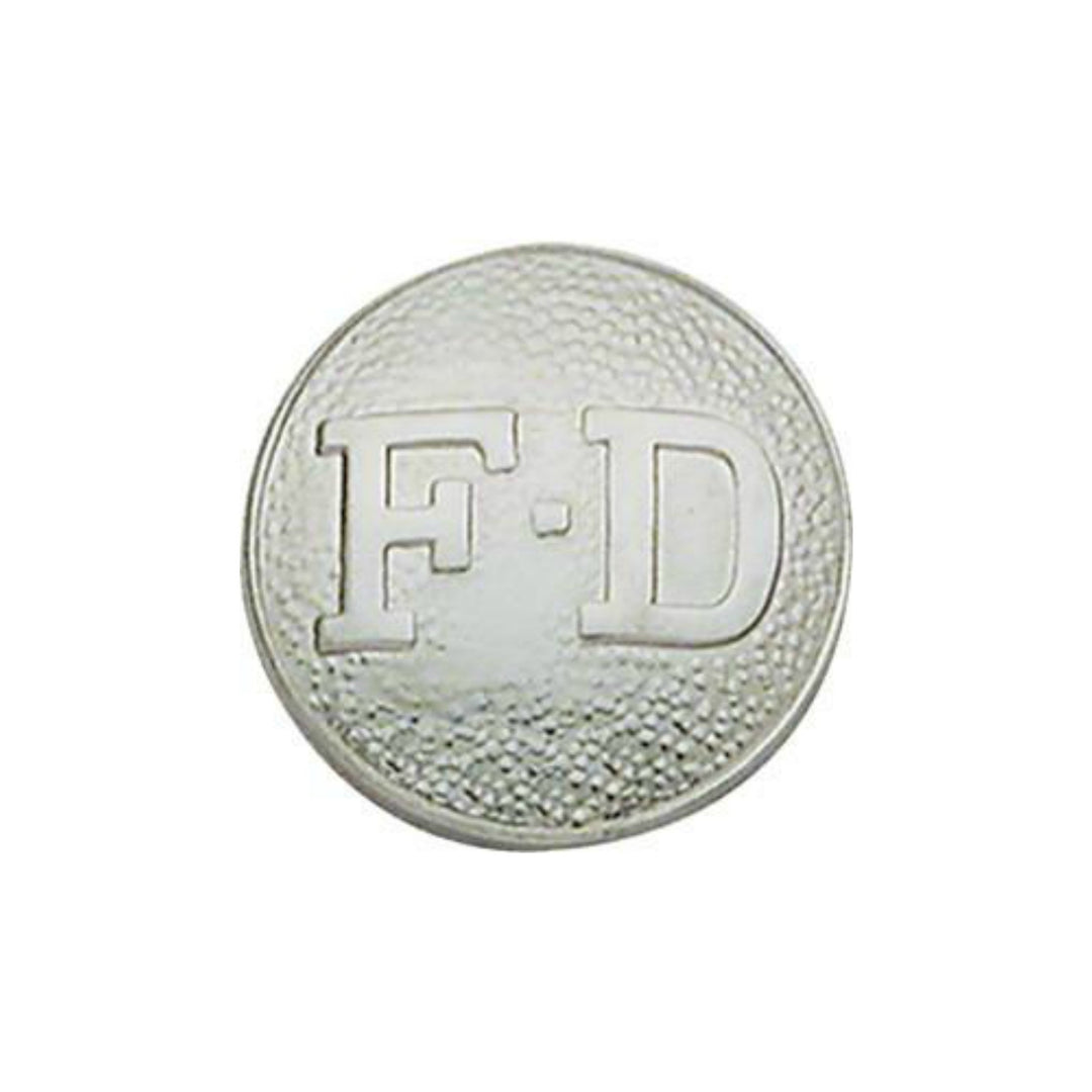 Fire Department Round Disc | Gold or Silver