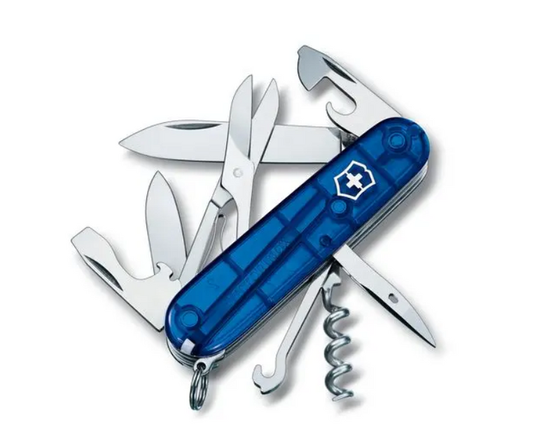 Climber Swiss Army Knife in Sapphire Blue