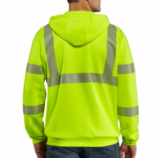 Carhartt Hi Visibility Class 3 Zip Sweatshirt | Bright Lime