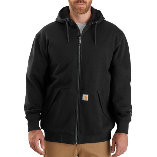 Rain Defender Loose Fit Midweight Thermal- Lined Full-Zip  | Carbon Heather