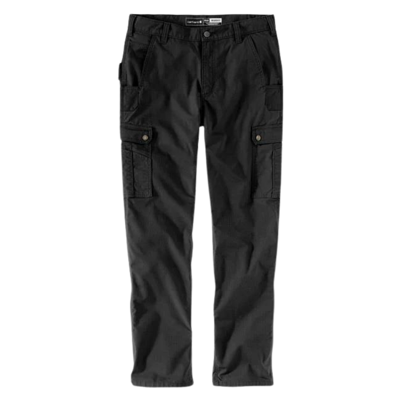 Rugged Flex Relaxed Fit Ripstop Cargo Work Pant | Black