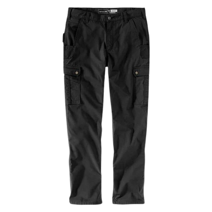 Rugged Flex Relaxed Fit Ripstop Cargo Work Pant | Black