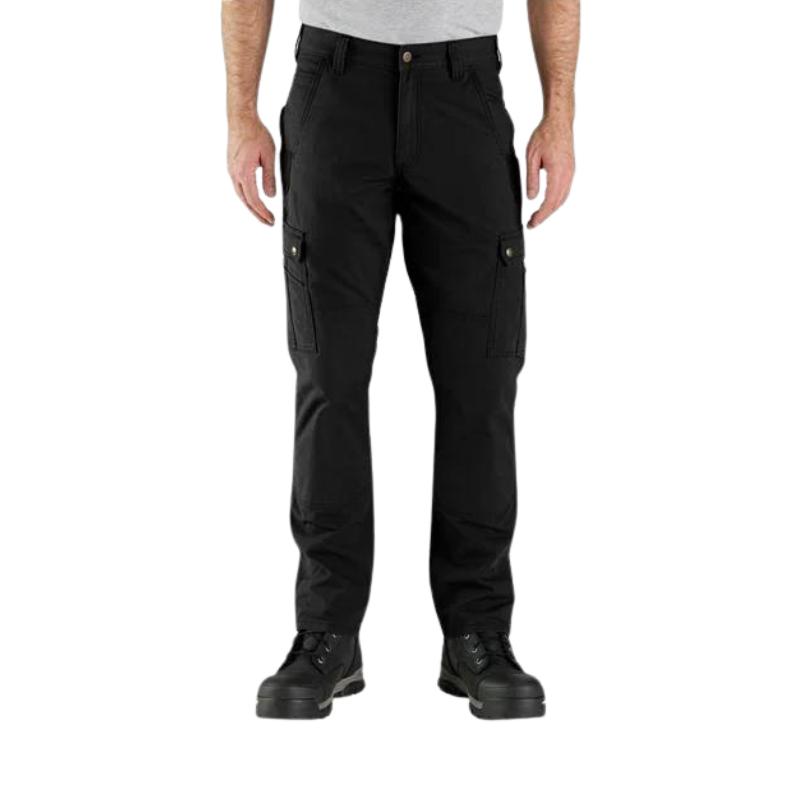 Rugged Flex Relaxed Fit Ripstop Cargo Work Pant | Black