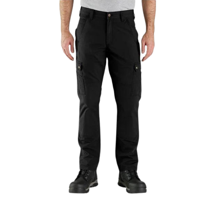 Rugged Flex Relaxed Fit Ripstop Cargo Work Pant | Black