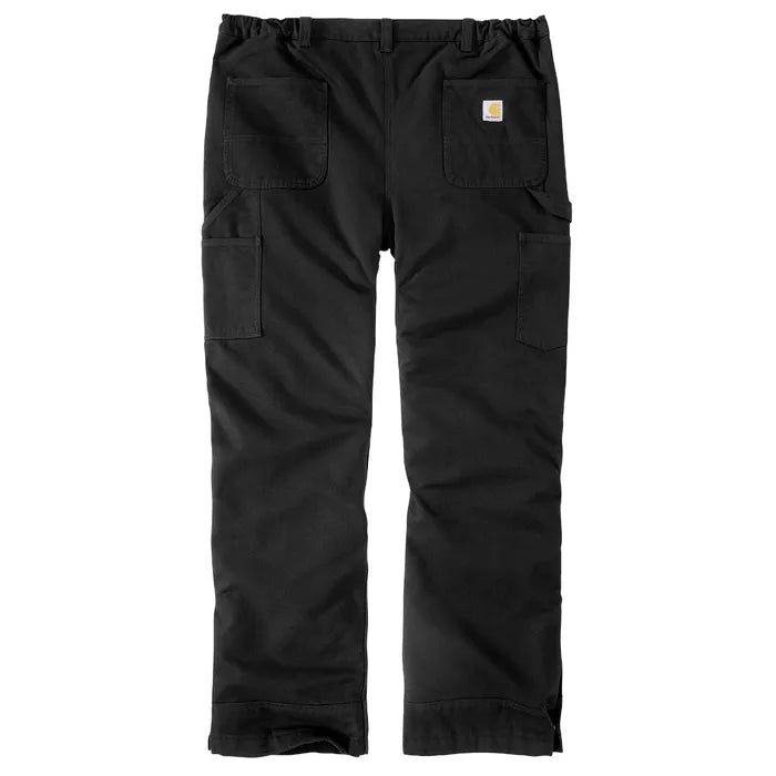 Carhartt Insulted Lined Wash Duck Loose Fit Pant with Leg Zippers | Black