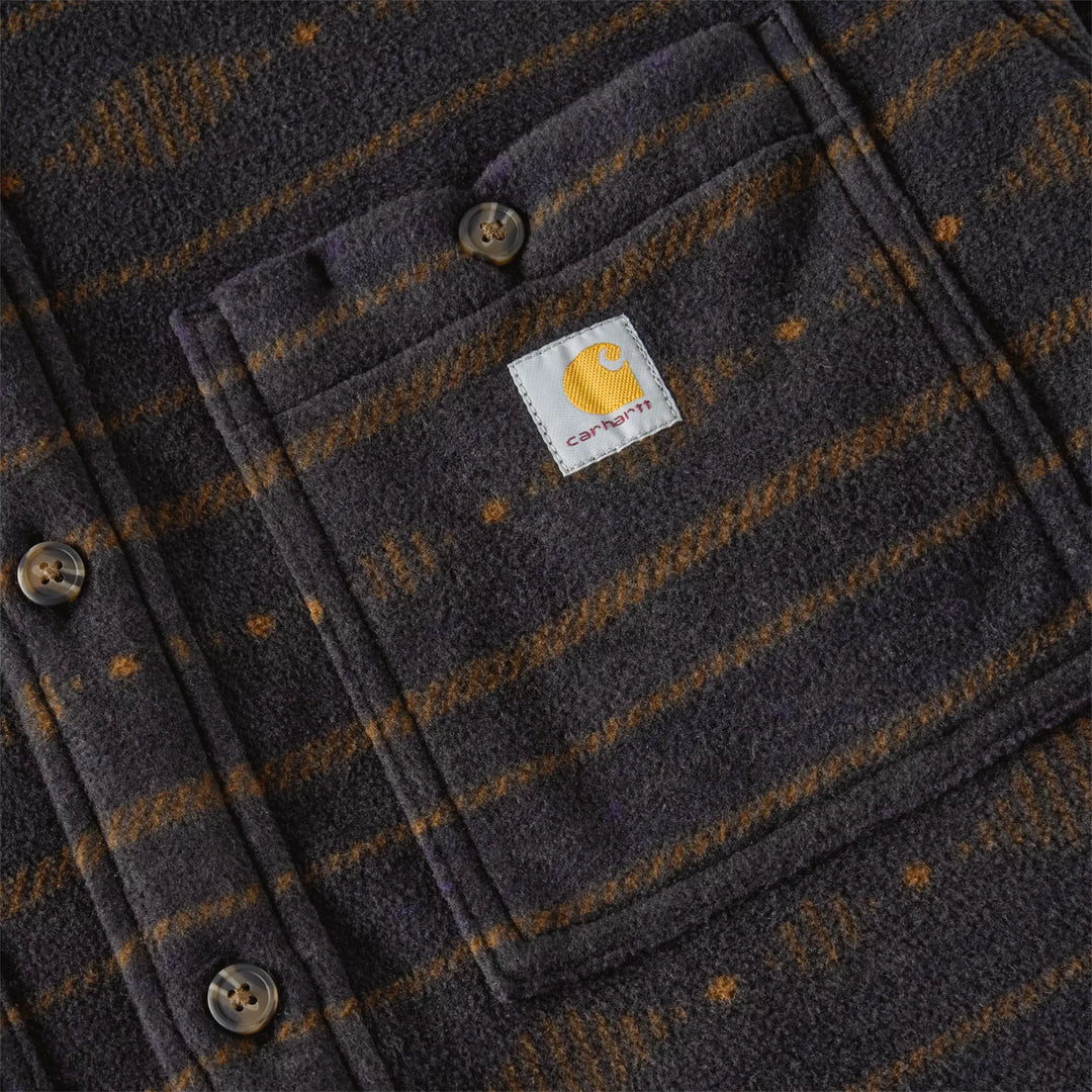 Seneca Loose Long-Sleeve Printed Shirt - Carbon Heather
