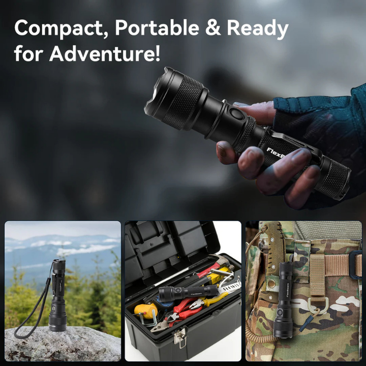 FlexBeam 1200LM Thread-Zoom Hunting Flashlight