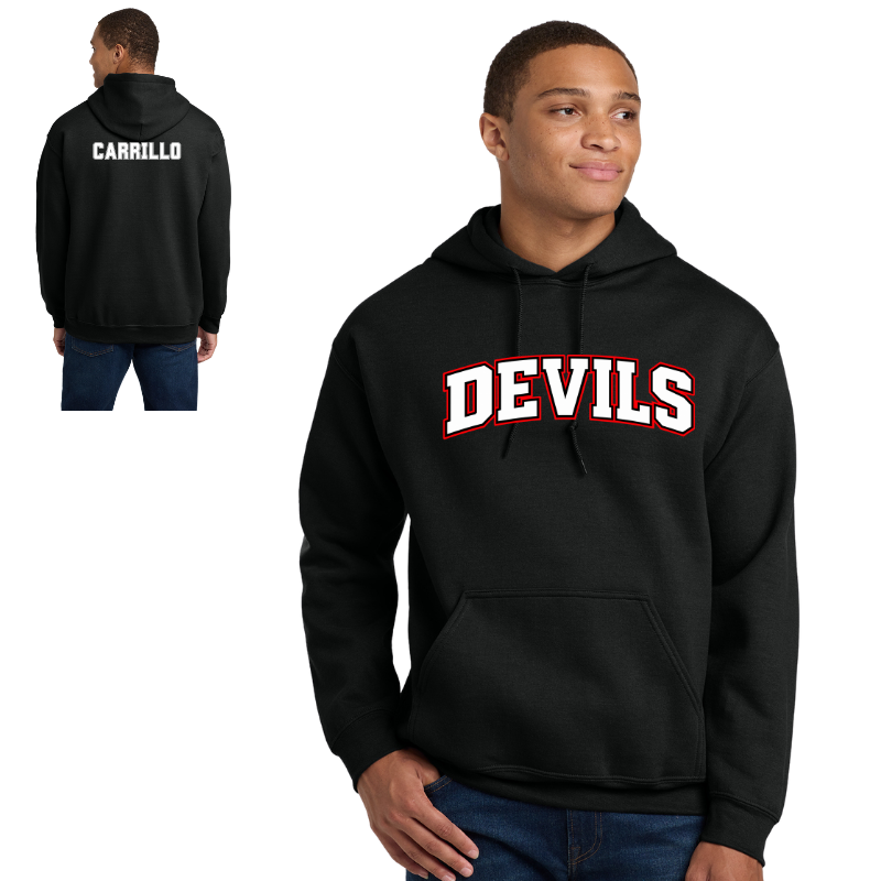 Northeast Devils Words Hoody Unisex Adult &amp; Youth | Black