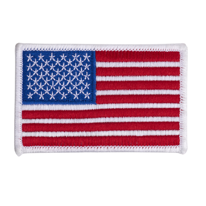 U.S Flag Patch | White Border