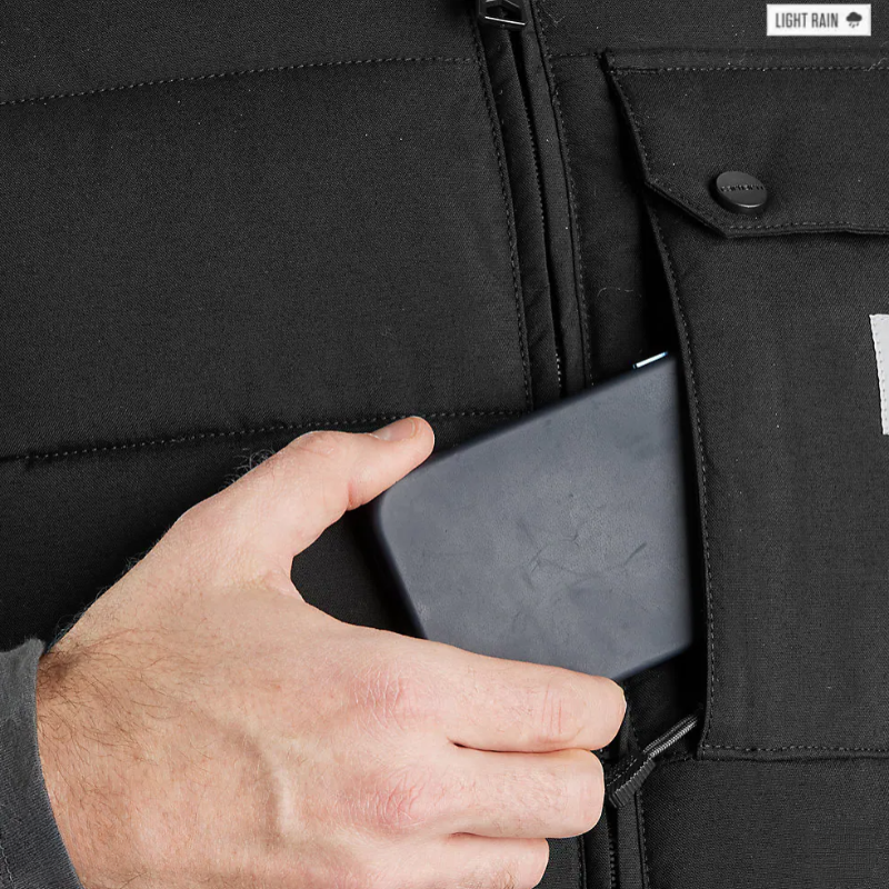 Montana Loose Fit Insulated Vest | Black