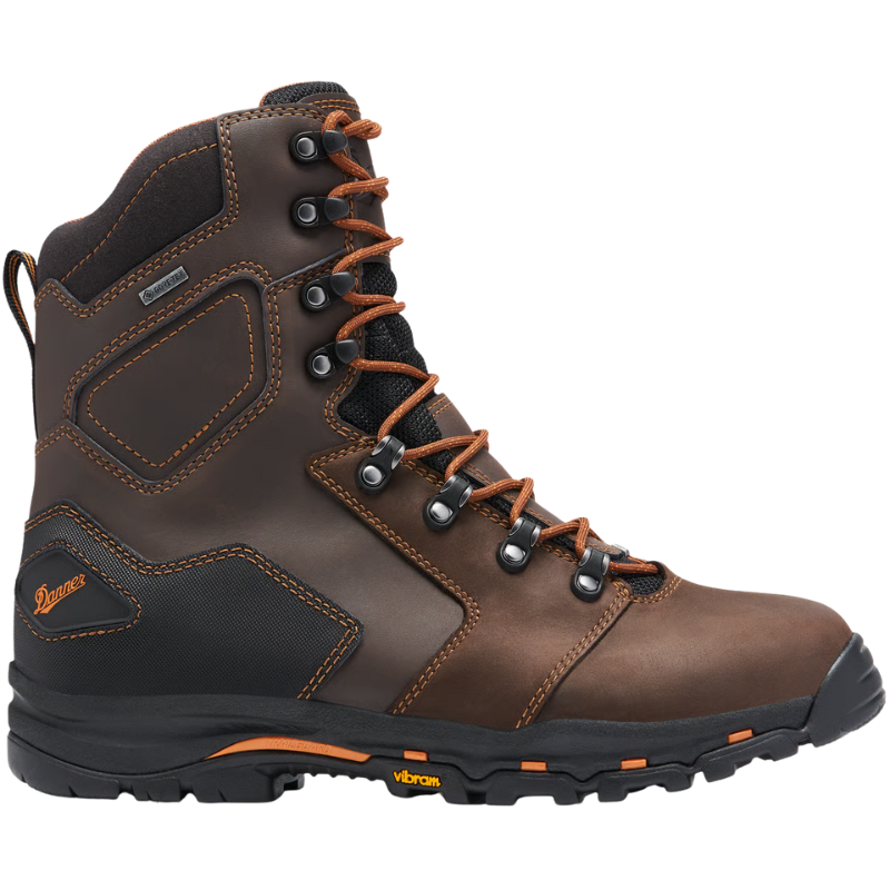 Danner Vicious 8inch Insulated 400G Safety Toe Boot | Brown/Orange