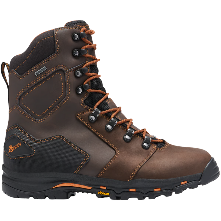 Danner Vicious 8inch Insulated 400G Safety Toe Boot | Brown/Orange