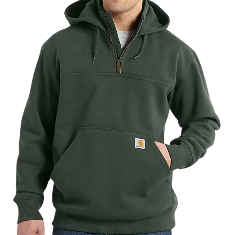 Rain Defender Loose Fit Heavyweight Quarter-Zip Hoodie | NEW! Forestry Green