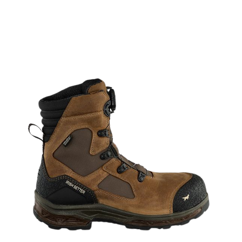 Men's 8-inch Kasota BOA Waterproof Leather and Insulated CSA Safety Toe Boot | Brown