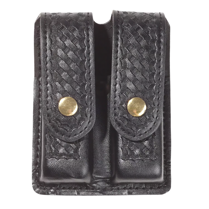 AirTek Double Mag Case Basketweave | Brass Snap
