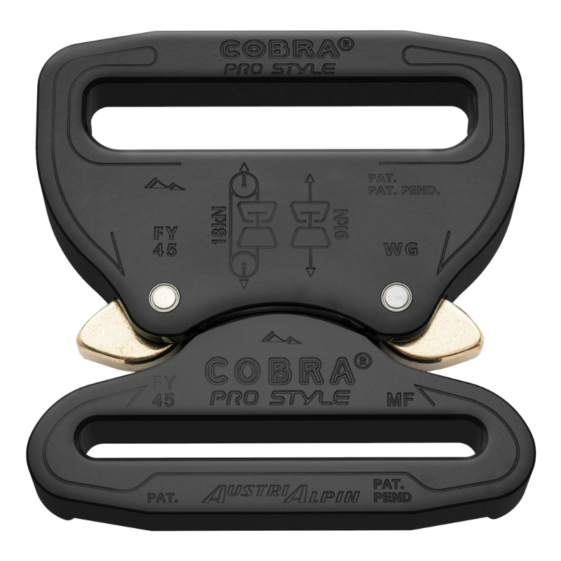 Cobra Pro Buckle AirTek Basix Rugged Hook Lined Duty Belt (2.25") | Black