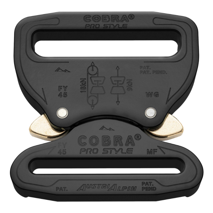 Cobra Pro Buckle AirTek Basix Rugged Hook Lined Duty Belt (2.25") | Black