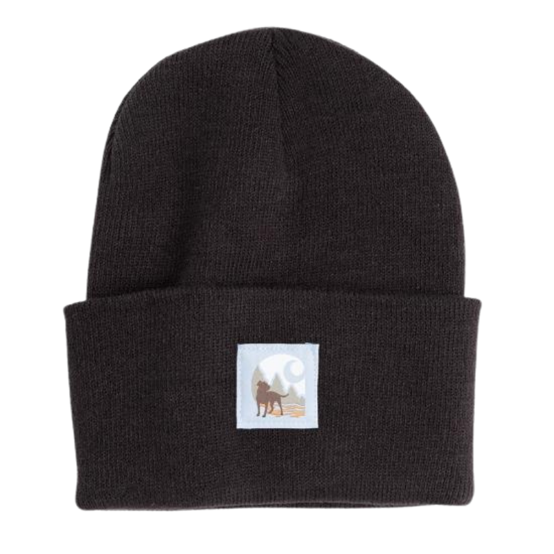 Watch Cap Graphic Beanie | Black, Homestead Red