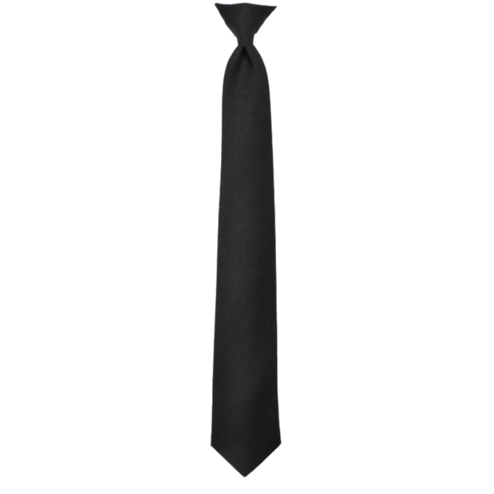 Clip On Neckties | Black