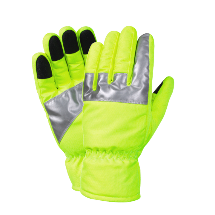 Hi-Visibility Safety Gloves w/ Reflective Tape | Green