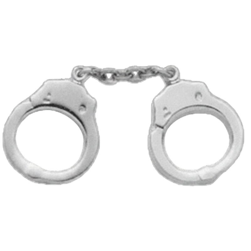 Tie Tac Mini Handcuffs | Gold, Nickel