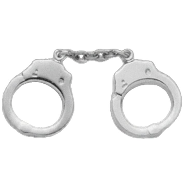 Tie Tac Mini Handcuffs | Gold, Nickel