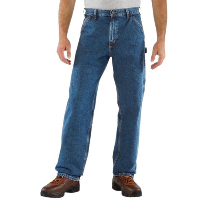 Washed Denim Work Carpenter Jeans | Deepstone